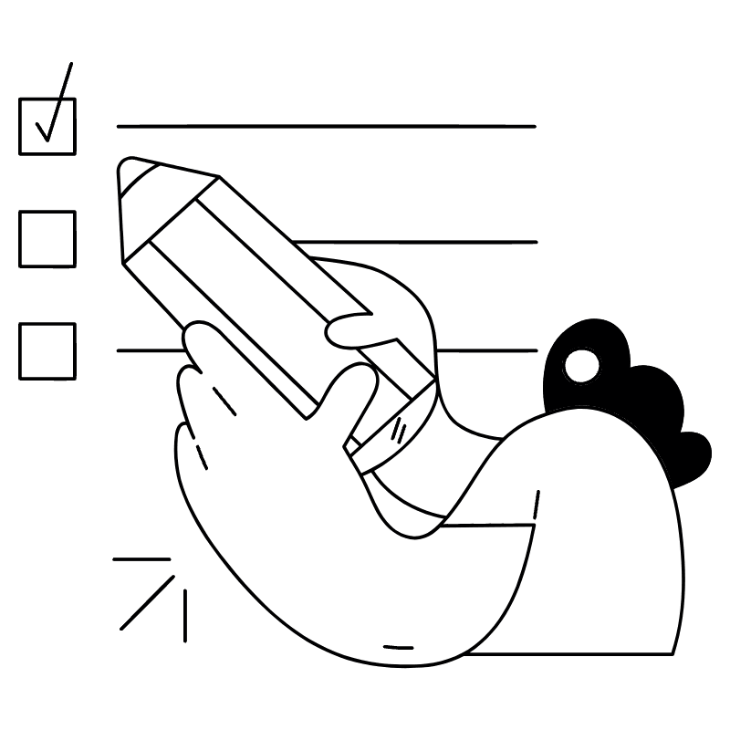 Post It To Do Notes Illustration from New York Monoline Set