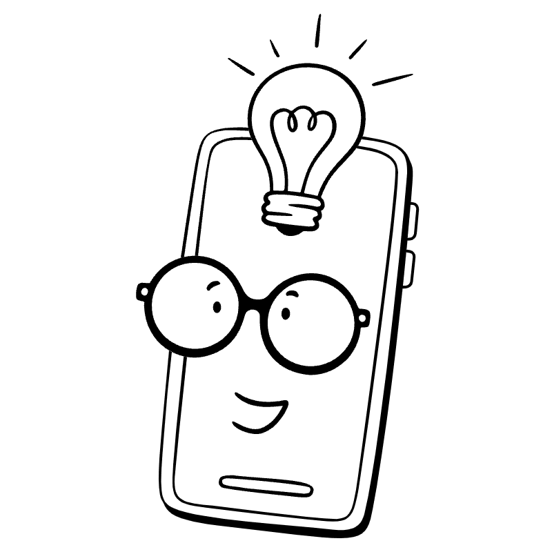 Smart Phone 1 Illustration from Milano Set