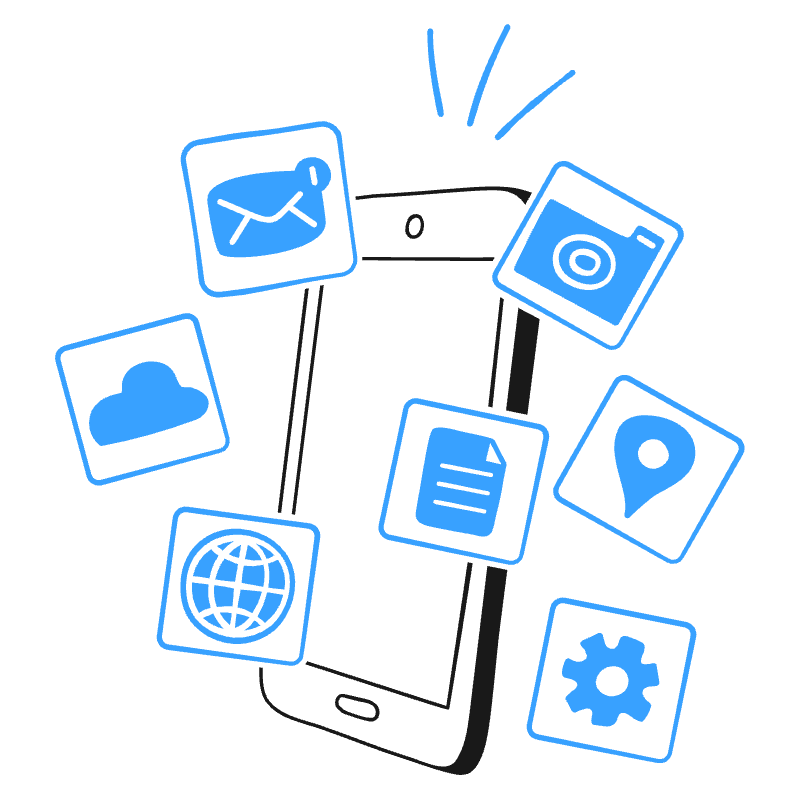 Smart Phone 2 Illustration from Brooklyn Set