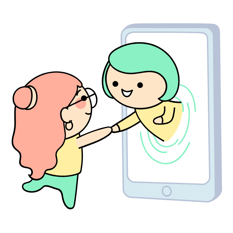 Facetime Meeting Illustration from Seoul Set