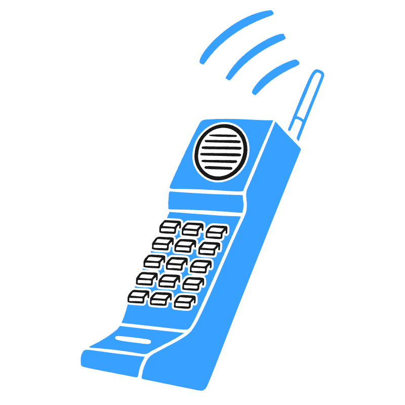 Wireless Phone Illustration from Brooklyn Set