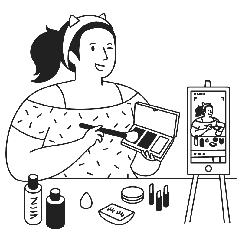 LIVE BROADCAST 9 Illustration from Milano Set