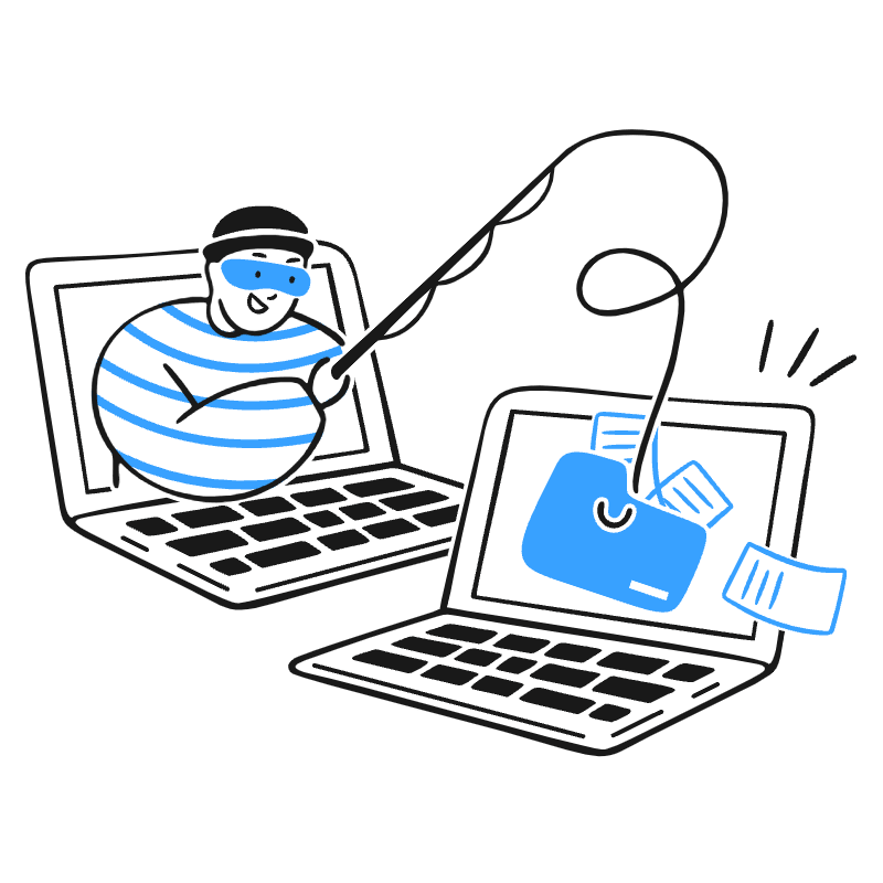 Phishing Scam Illustration from Brooklyn Set