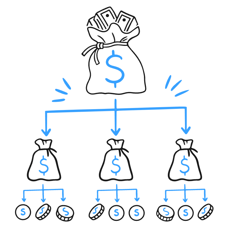 Pyramid Scam Illustration from Brooklyn Set