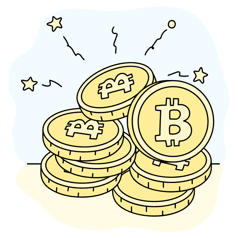 Bitcoin Illustration from Bruxelles Set