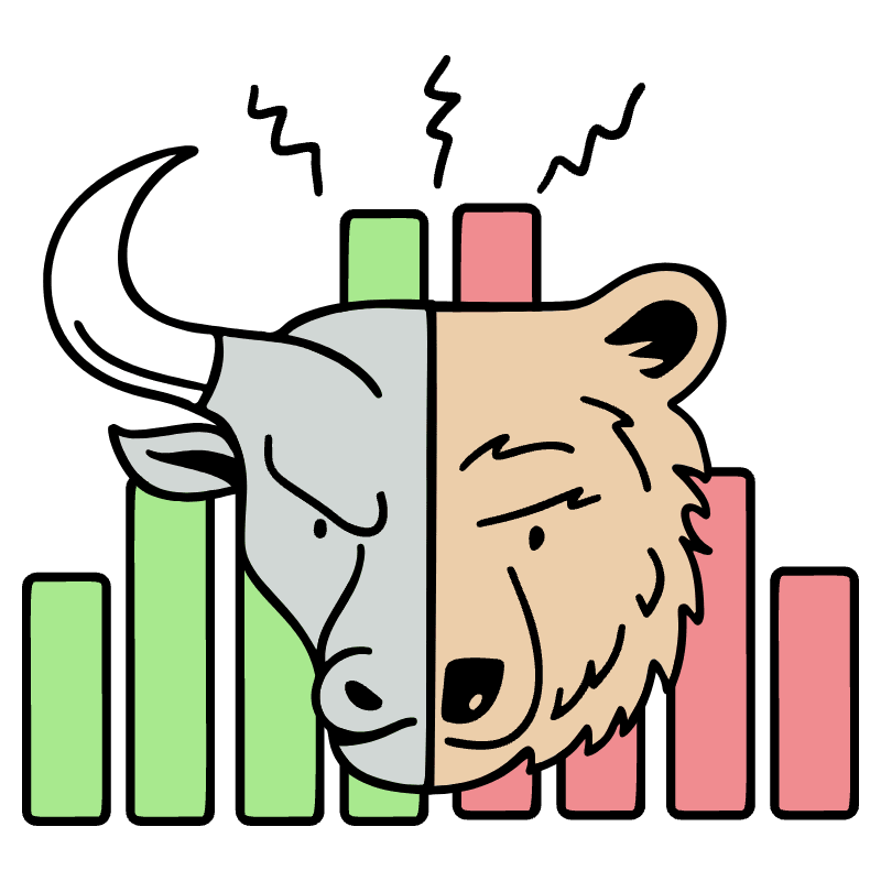 Bull Vs Bear Market 1 Illustration from Bruxelles Set