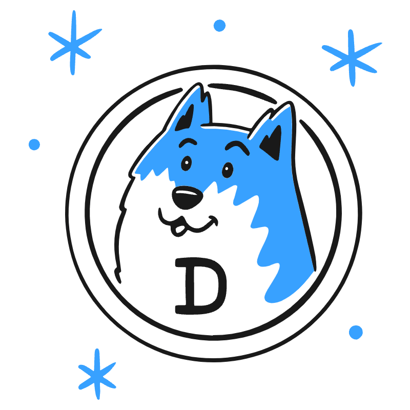 Dogecoin Illustration from Brooklyn Set