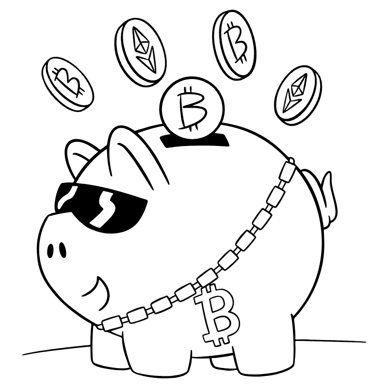 HODL Slang Illustration from Milano Set