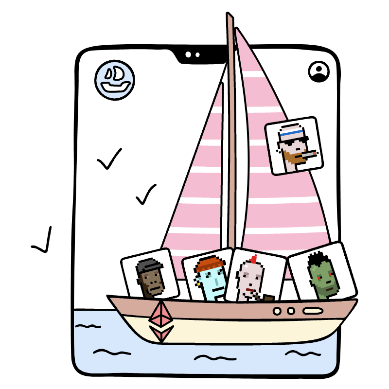 Nft Marketplace Opensea 1 Illustration from Bruxelles Set