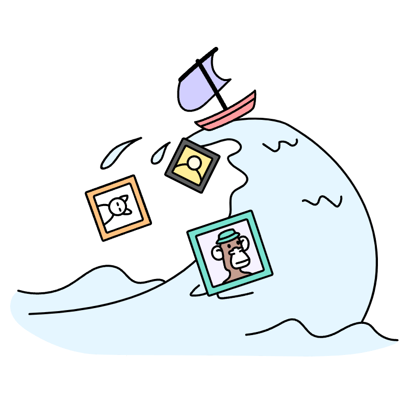 Nft Marketplace Opensea 2 Illustration from Bruxelles Set