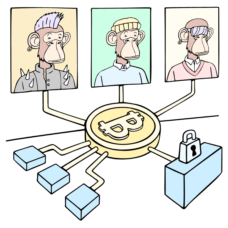 NFTs Illustration from Bruxelles Set