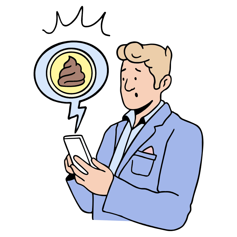 Shitcoin 1 Illustration from Bruxelles Set