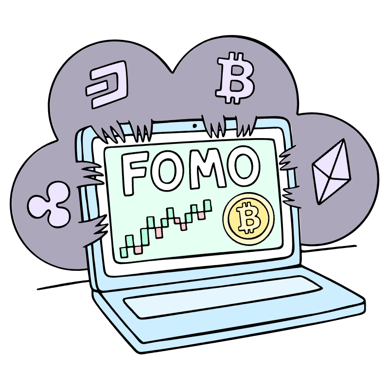 Slang FOMO Illustration from Bruxelles Set