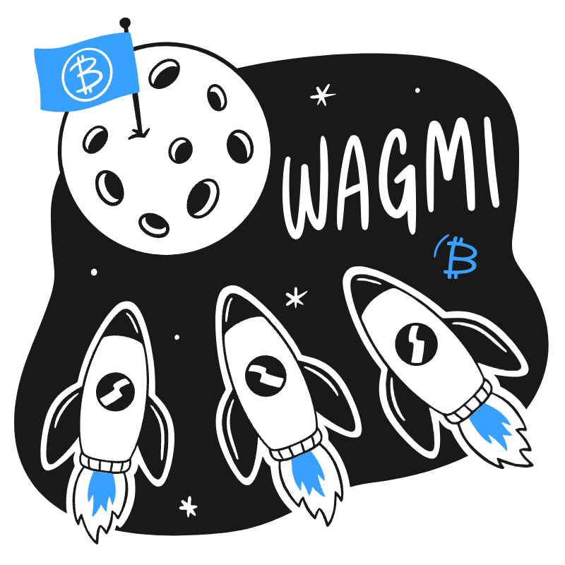 Wagmi Slang Web3 Illustration from Brooklyn Set