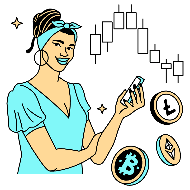 Woman In Crypto 2 Illustration from London Set