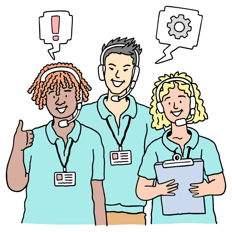 Customer Service Support Support Team Illustration from Bruxelles Set