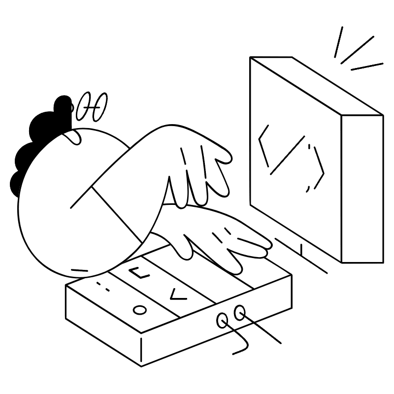 Coding 3 Illustration from New York Monoline Set