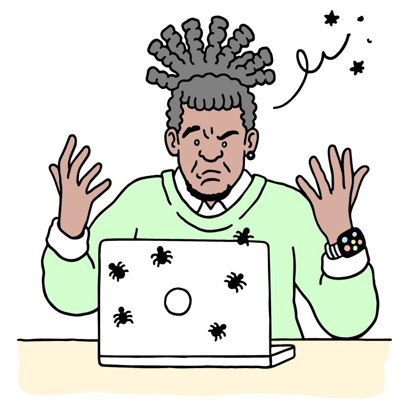 Development Bugs Illustration from Bruxelles Set