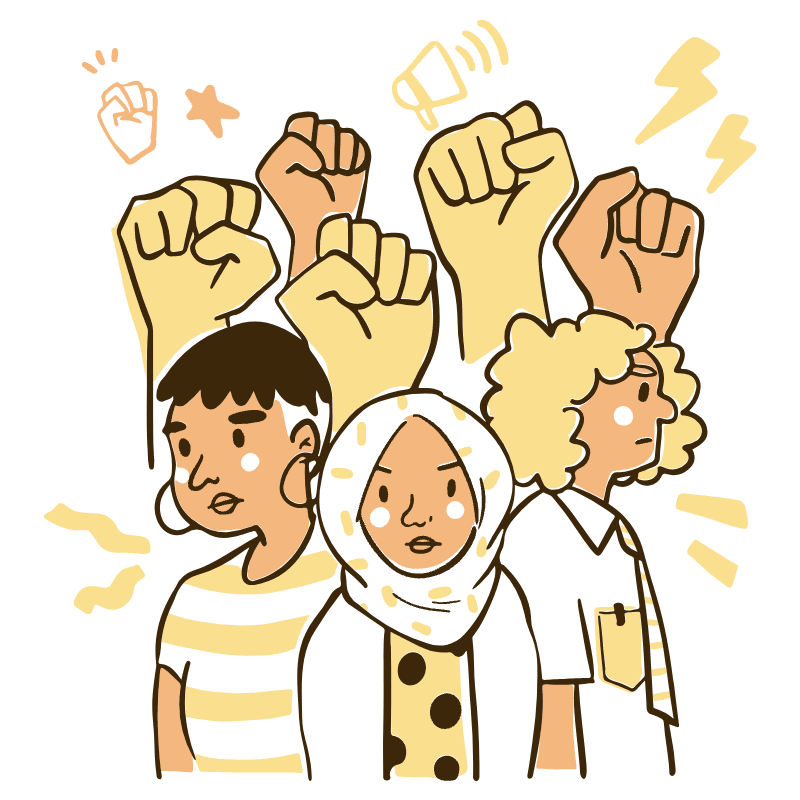 Black Lives Matter Illustration from Djakarta Set