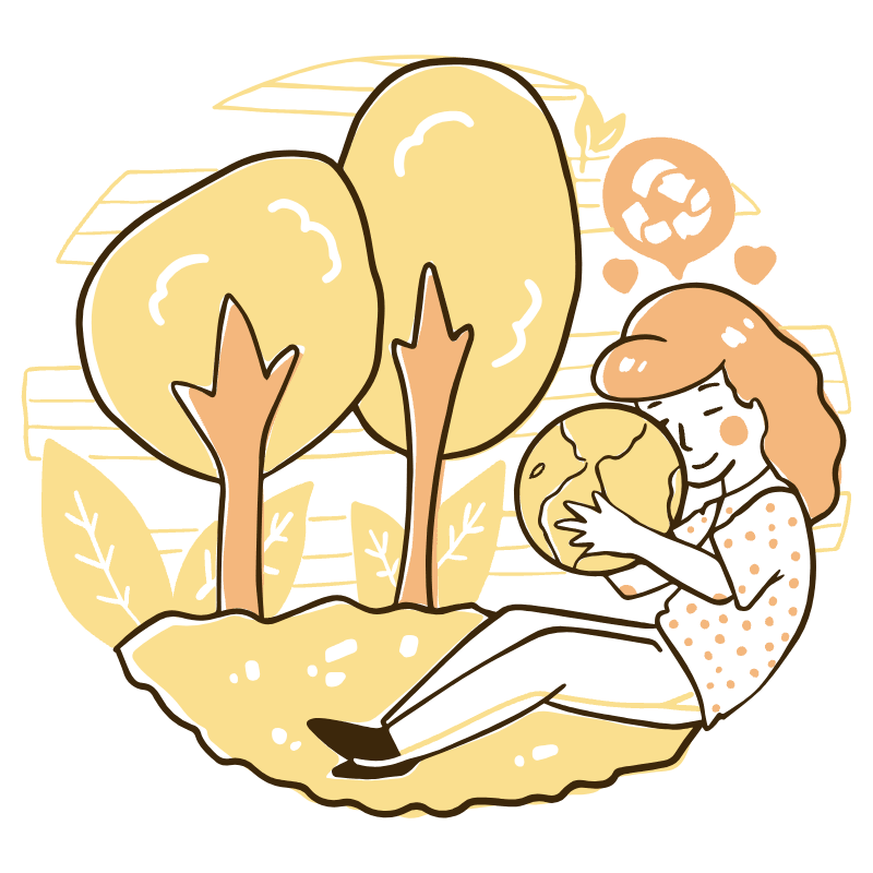 Ecology Illustration from Djakarta Set