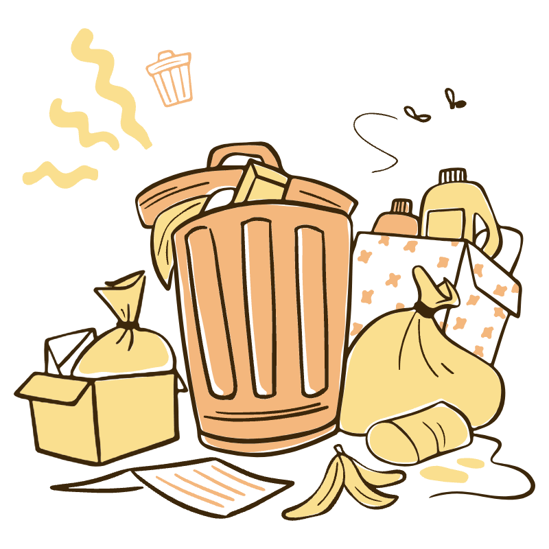 Garbage Illustration from Djakarta Set