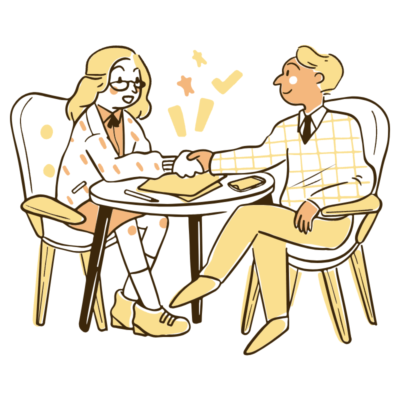 Business Deal 2 Illustration from Djakarta Set