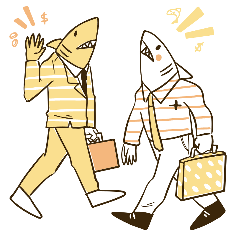 Business Sharks 2 Illustration from Djakarta Set