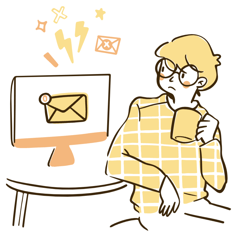 No Mail Illustration from Djakarta Set