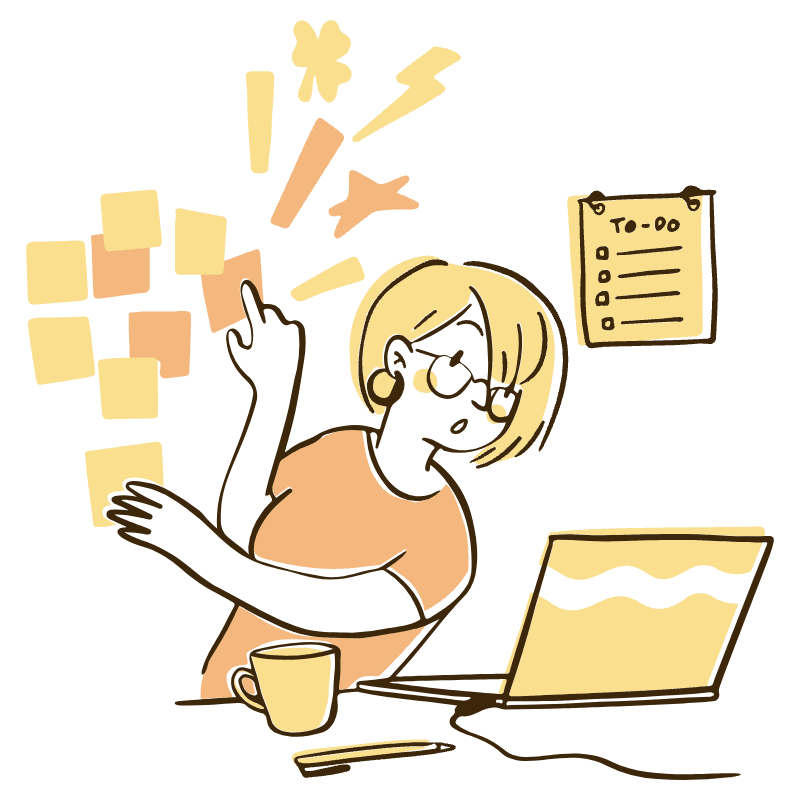 Post It Illustration from Djakarta Set