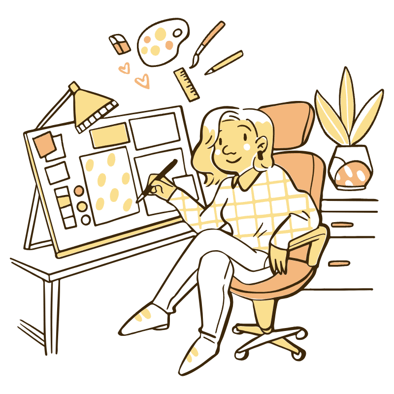 Designer Working 1 Illustration from Djakarta Set