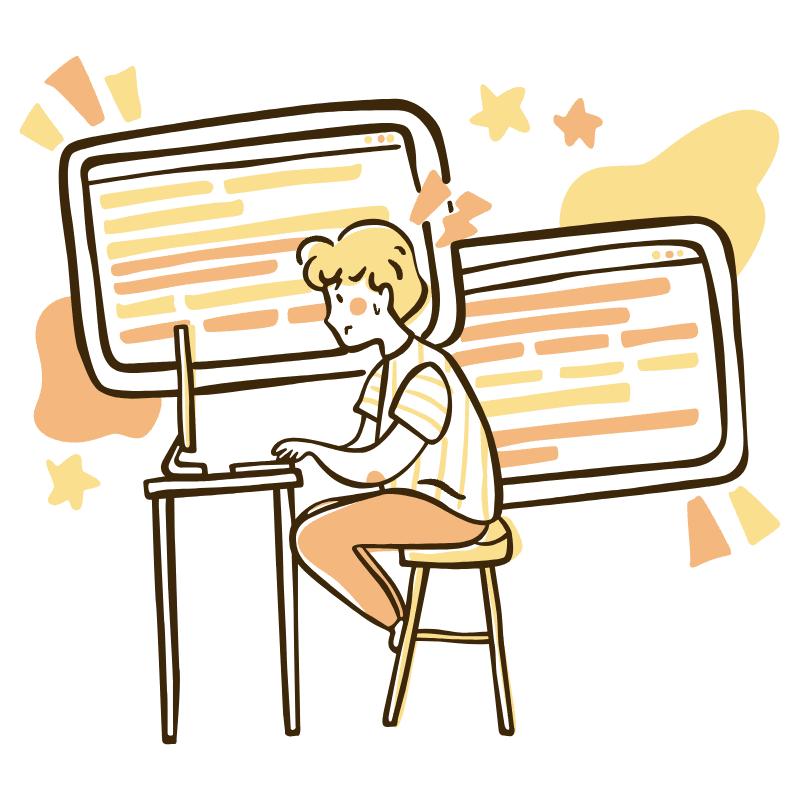 Coding Illustration from Djakarta Set