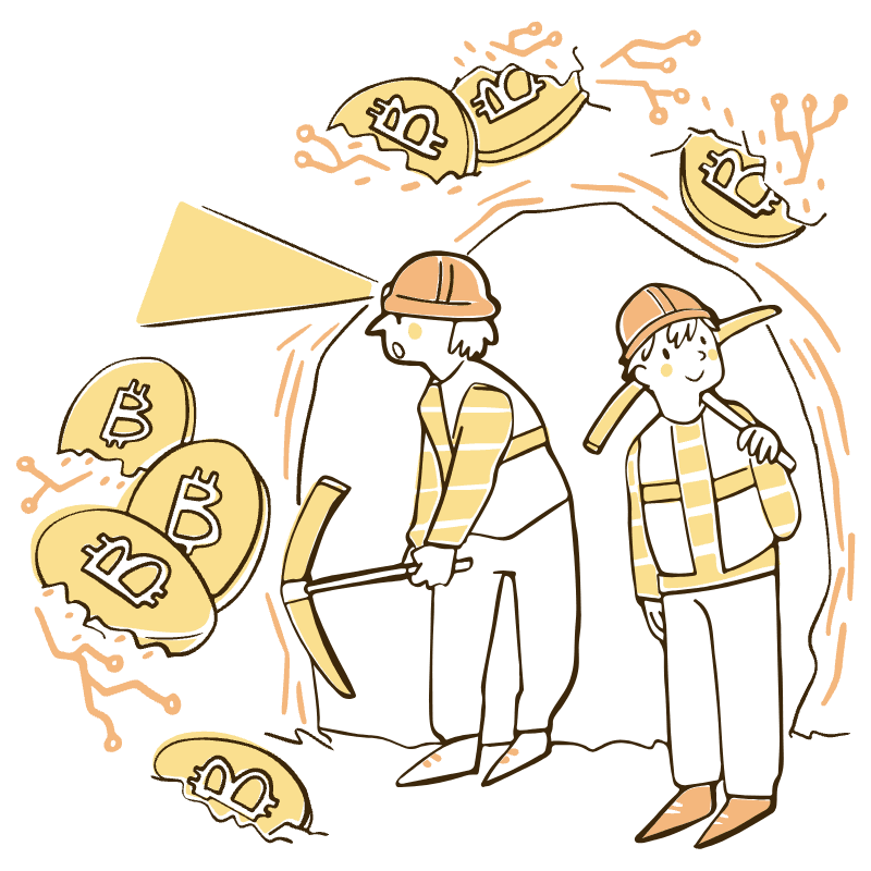 Bitcoin Mining 2 Illustration from Djakarta Set