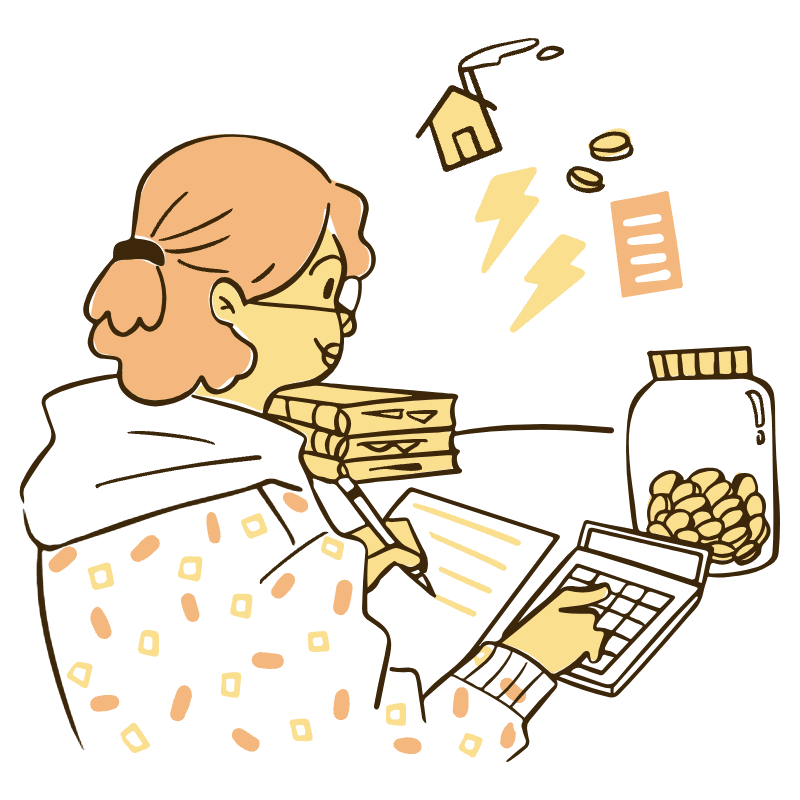 Personal Home Finances Illustration from Djakarta Set