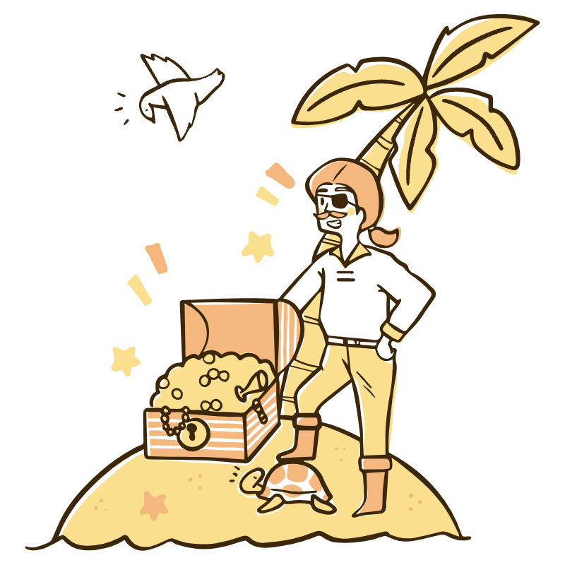 Treasure Chest Illustration from Djakarta Set