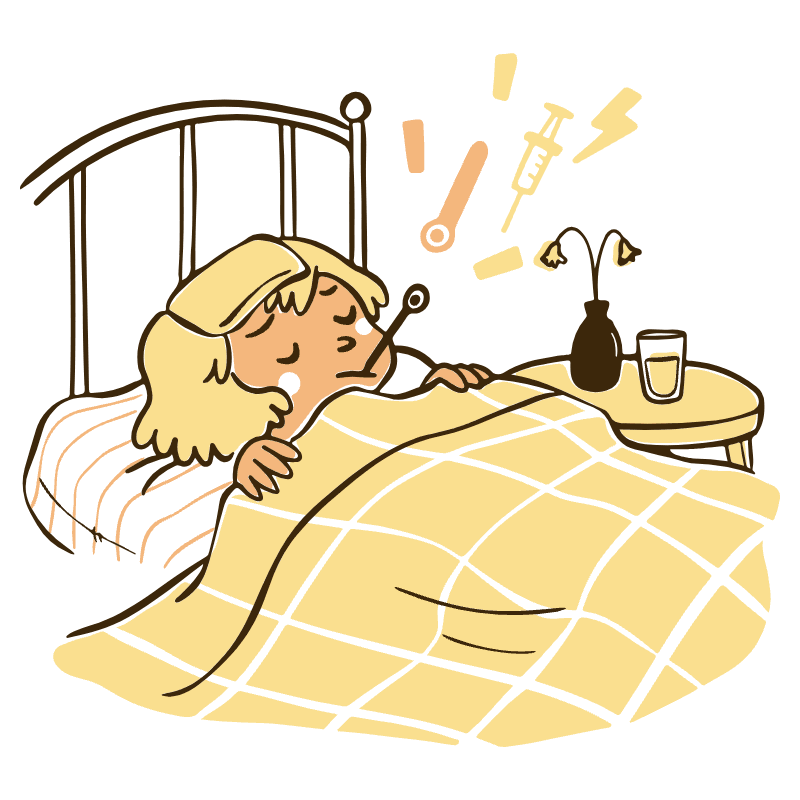 Being Sick Illustration from Djakarta Set