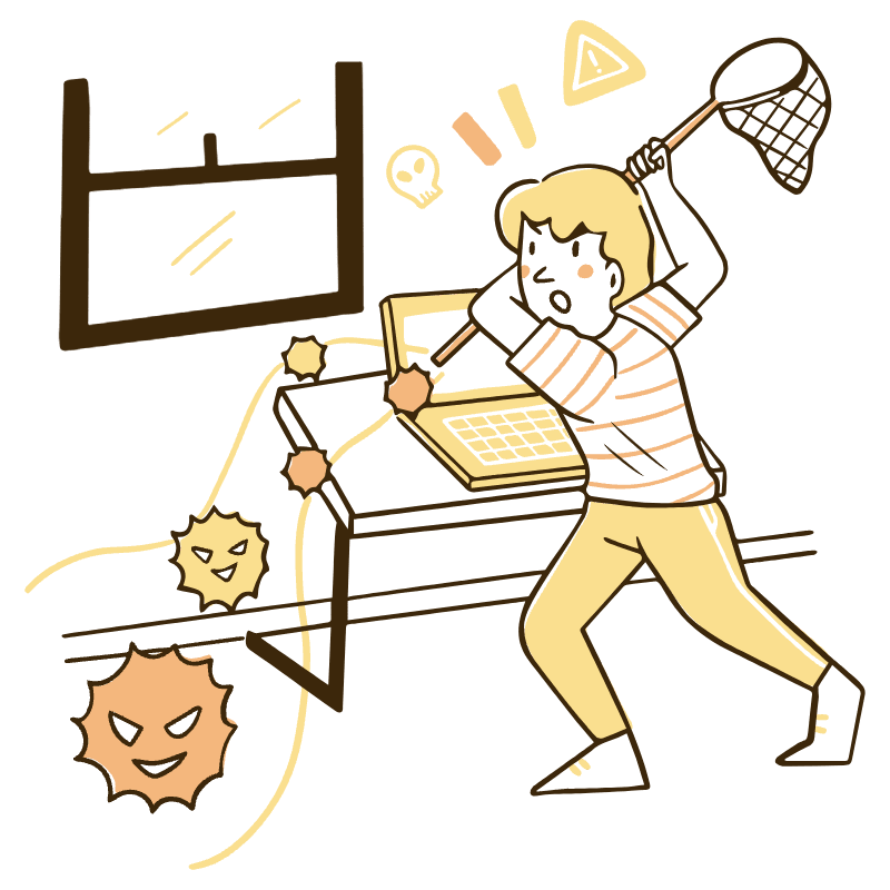 Virus Threat Found Illustration from Djakarta Set