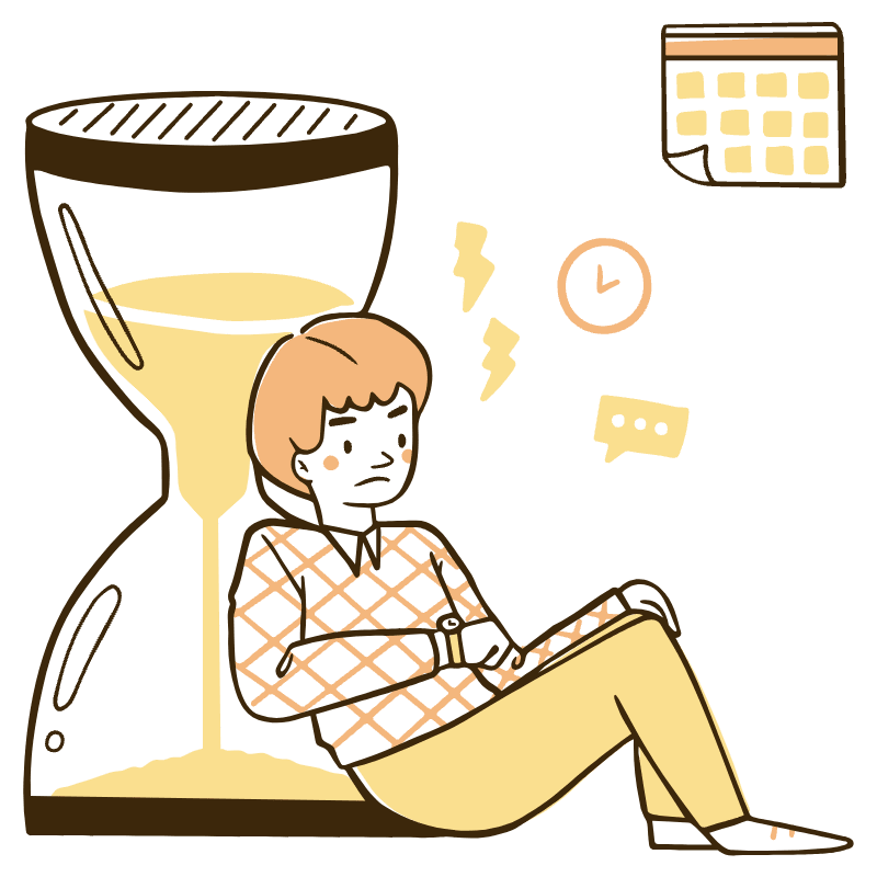 Waiting Illustration from Djakarta Set