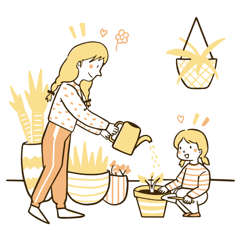 Grow Plants Illustration from Djakarta Set