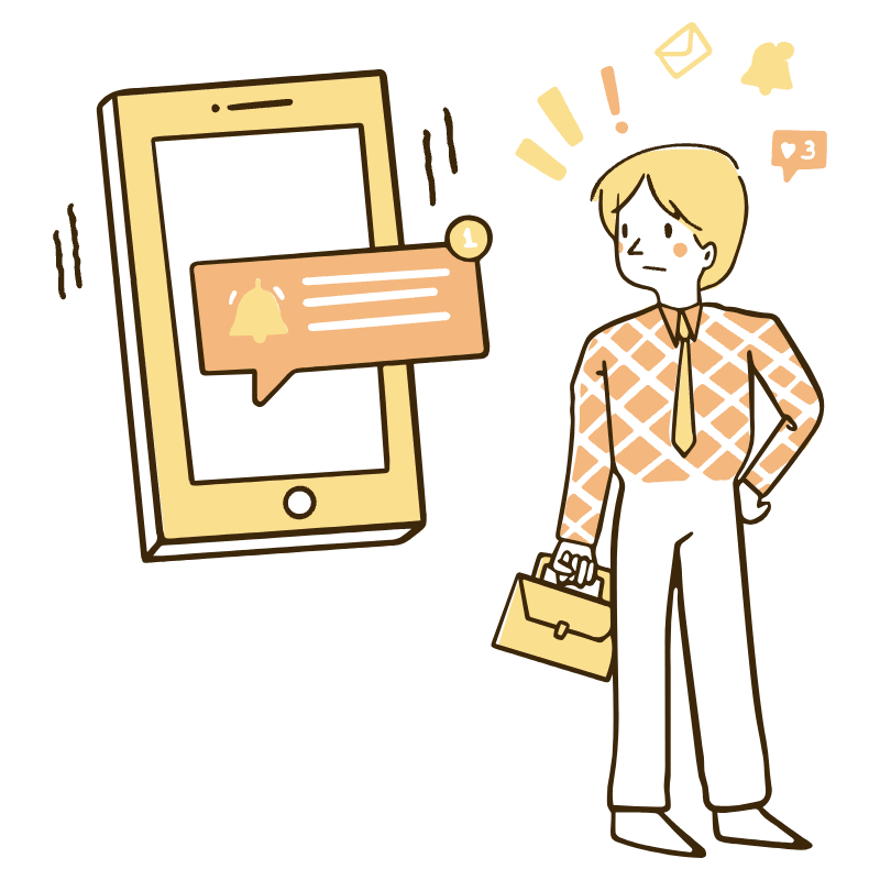 Receive A Notification Illustration from Djakarta Set