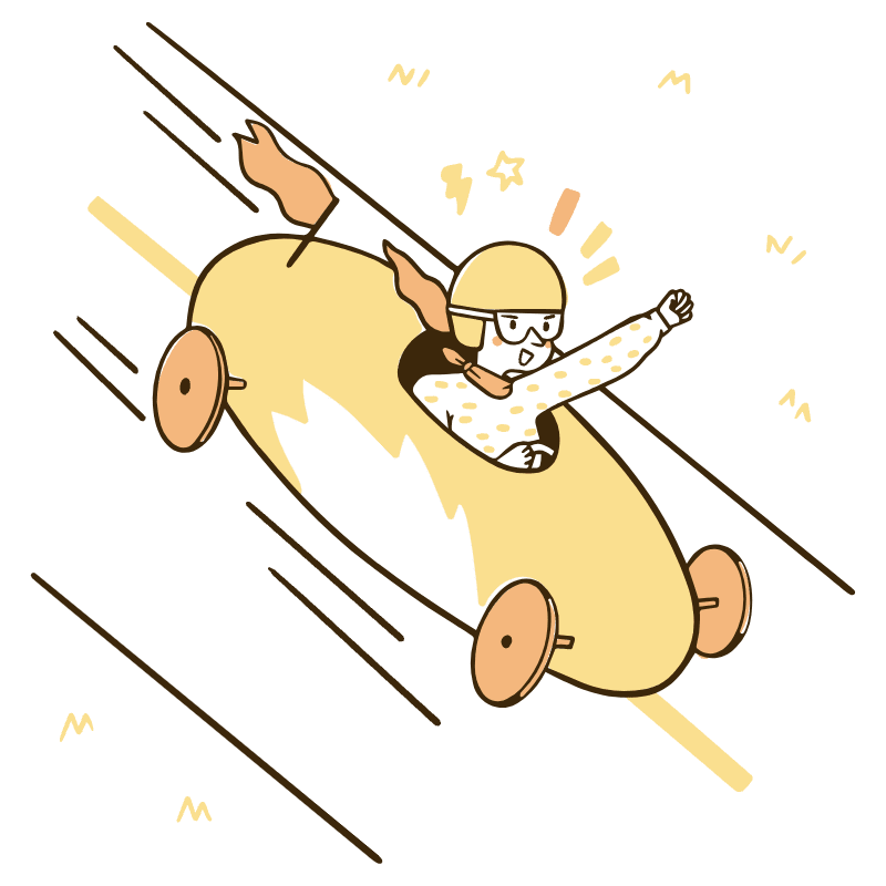 Speed Go Fast Illustration from Djakarta Set