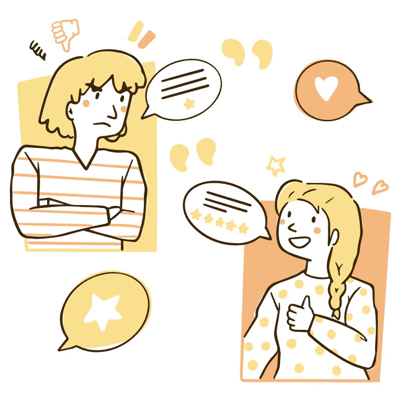 Testimonials Illustration from Djakarta Set