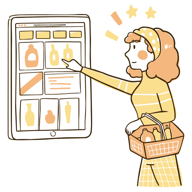 Add Products To Cart Illustration from Djakarta Set