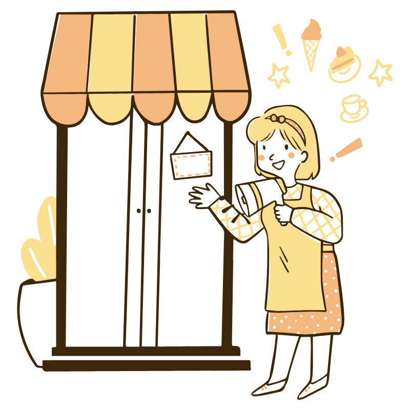 Shop Open Illustration from Djakarta Set