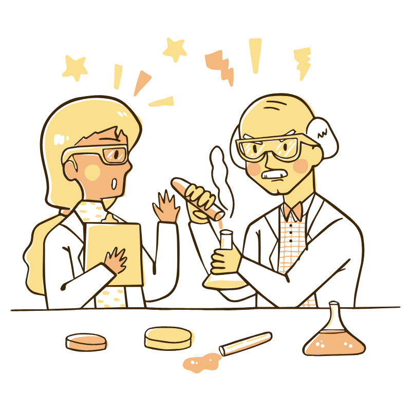Lab Experiments Illustration from Djakarta Set