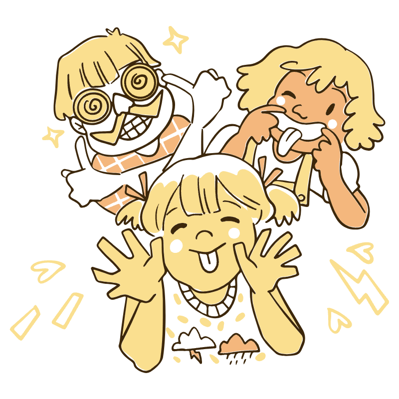 Being Silly Crazy Illustration from Djakarta Set
