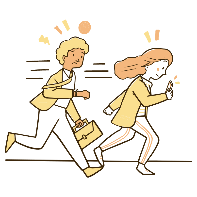 Rushing Illustration from Djakarta Set