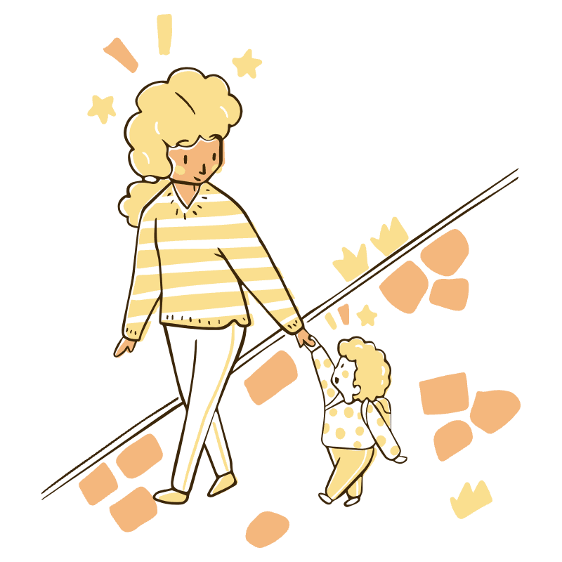 Walk Together Illustration from Djakarta Set