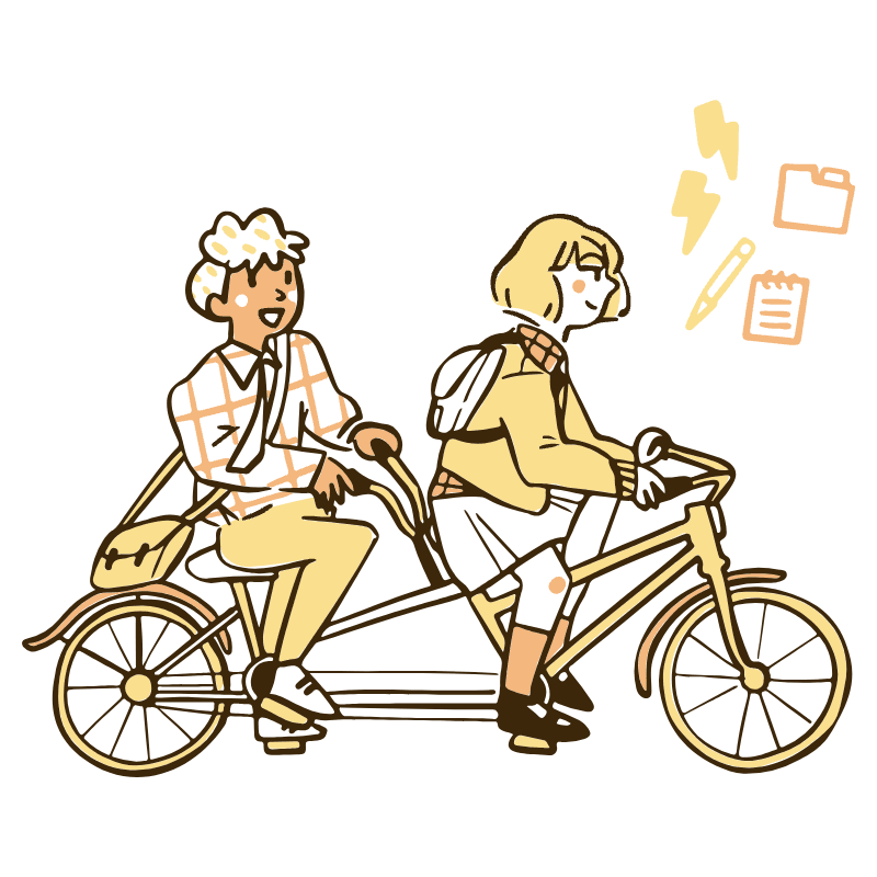 A Trendy Urban Going To Work Illustration from Djakarta Set