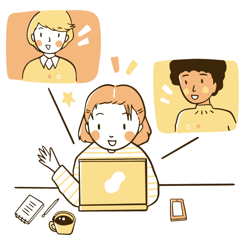 Video Conference Illustration from Djakarta Set