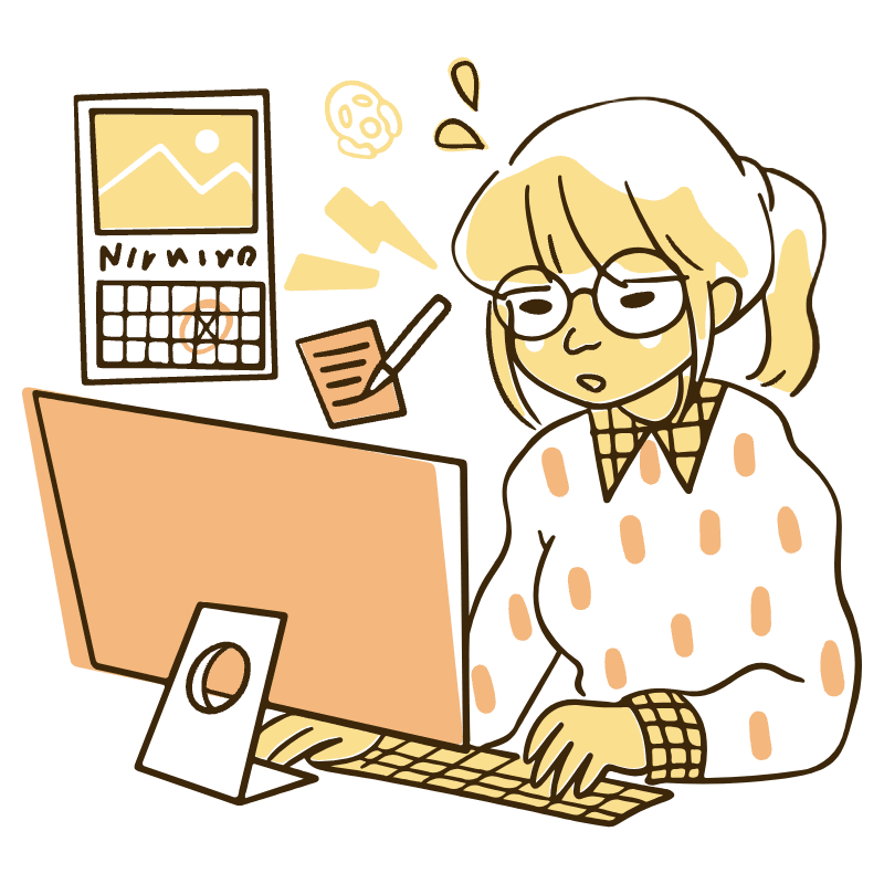 Work Deadline Illustration from Djakarta Set